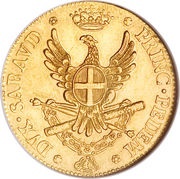 2½ Doppie - Victor Amadeus III reverse image
