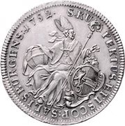 1 Thaler Madonna - Andreas Jakob von Dietrichstein, Austria, 1752 reverse image