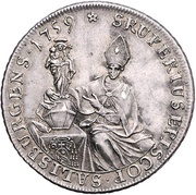 1 Thaler - Sigismund von Schrattenbach, Austria, 1759-1760 reverse image