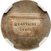 10 Quattrini - Louis I of Bourbon, Italy, 1801-1802 reverse image