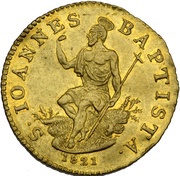 1 Zecchino - Ferdinando III, Italy, 1816-1821 reverse image
