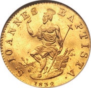 1 Zecchino - Leopoldo II, Italy, 1824-1853 reverse image
