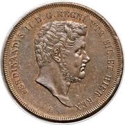 10 Tornesi - Ferdinando II 2nd portrait obverse image