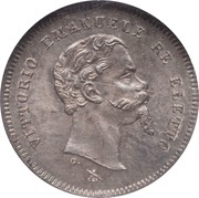 50 Centesimi - Victor Emmanuel II Florence obverse image