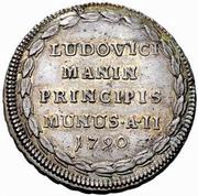 1 Osella - Lodovico Manin Double Weight, Italy, 1790 reverse image