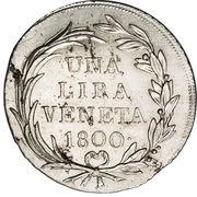 1 Lira - Franz II, Italy, 1800 reverse image
