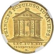 2 Ducats - Hiéronymus von Colloredo 12th Jubilee, Austria, 1782 reverse image