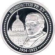 1 Diner Pope Bendictus XV reverse image