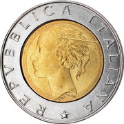 500 Lire Luca Pacioli obverse image