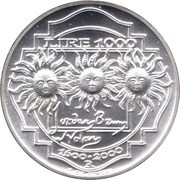 1000 Lire Giordano Bruno, Italy, 2000 reverse image