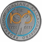 10 Euros Basket, Italy, 2021 reverse image
