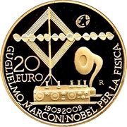20 Euros Guglielmo Marconi, Italy, 2009 reverse image