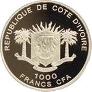 1000 Francs CFA Brachythemis Wilson obverse image