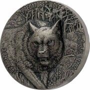 5000 Francs CFA Wolf, Ivory Coast, 2021 reverse image