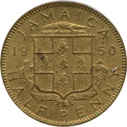 ½ Penny - George VI Without "King and Emperor" reverse image