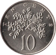 10 Cents Wide legend; non-magnetic reverse image