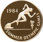 10 Dollars Summer Olympics reverse image