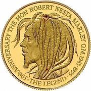 100 Dollars Bob Marley reverse image