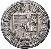 10 Kreuzers - Ferdinand II of Tyrol Hall, Austria, 1572 reverse image