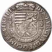 1 Thaler - Ferdinand II of Tyrol Hall, Austria, 1577-1595 reverse image
