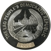 15 000 Kip Silver Dragon Fish obverse image