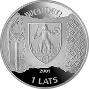 1 Lats Cesis obverse image