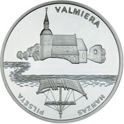 1 Lats Valmiera reverse image