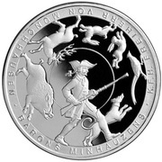 1 Lats Baron Münchhausen, Latvia, 2005 reverse image