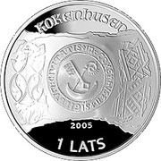 1 Lats Koknese obverse image