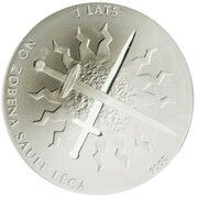 1 Lats Fight for Freedom, Latvia, 2006 reverse image