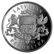 1 Lats Namejs ring obverse image