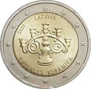 2 Euros Latgalian Ceramics obverse image