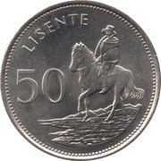 50 Lisente - Moshoeshoe II reverse image