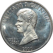 5 Dollars William J. Clinton, Liberia, 2000 reverse image