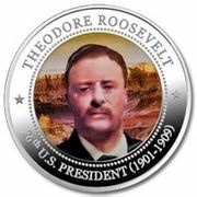 5 Dollars Theodore Roosevelt, Liberia, 2010 reverse image