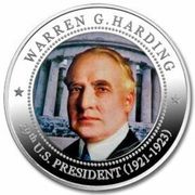 5 Dollars Warren G. Harding, Liberia, 2010 reverse image