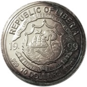 10 Dollar John F. Kennedy Memorial obverse image