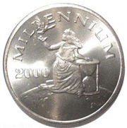 10 Dollars Millennium, Liberia, 2000 reverse image