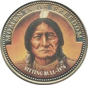 10 Dollars Sitting Bull - 1876, Liberia, 2001 reverse image