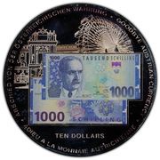 10 Dollars Goodbye Austrian Currency, Liberia, 2002 reverse image