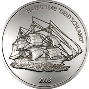 10 Dollars Deutschland, Liberia, 2003 reverse image