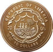10 Dollars Yellow-crested cockatoo obverse image