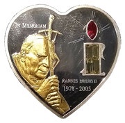 10 Dollars John Paul II, Liberia, 2005 reverse image