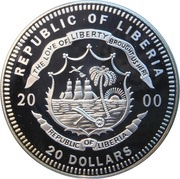20 Dollars Treaty of Paris obverse image