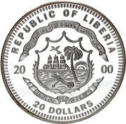 20 Dollars Apollo XVIII and Soyuz XIX obverse image