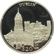 20 Dollars Dublin, Liberia, 2000 reverse image