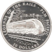 20 Dollars PLM Pacific, Liberia, 2002 reverse image