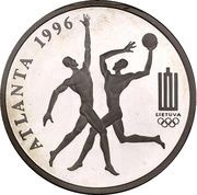 50 Litų XXVI Olympic Games in Atlanta reverse image