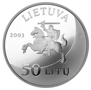 50 Litų XXVIII Olympic Games in Athens obverse image