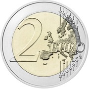 2 Euros Aukštaitija reverse image